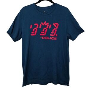 The Police Ghost In The Machine T Shirt Mens Size L Blue 2022 Band Graphic Tee